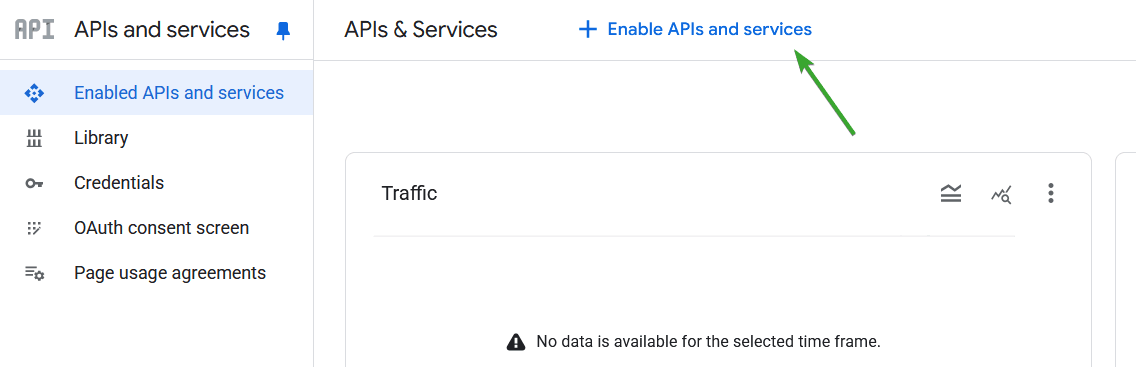 Enabled APIs